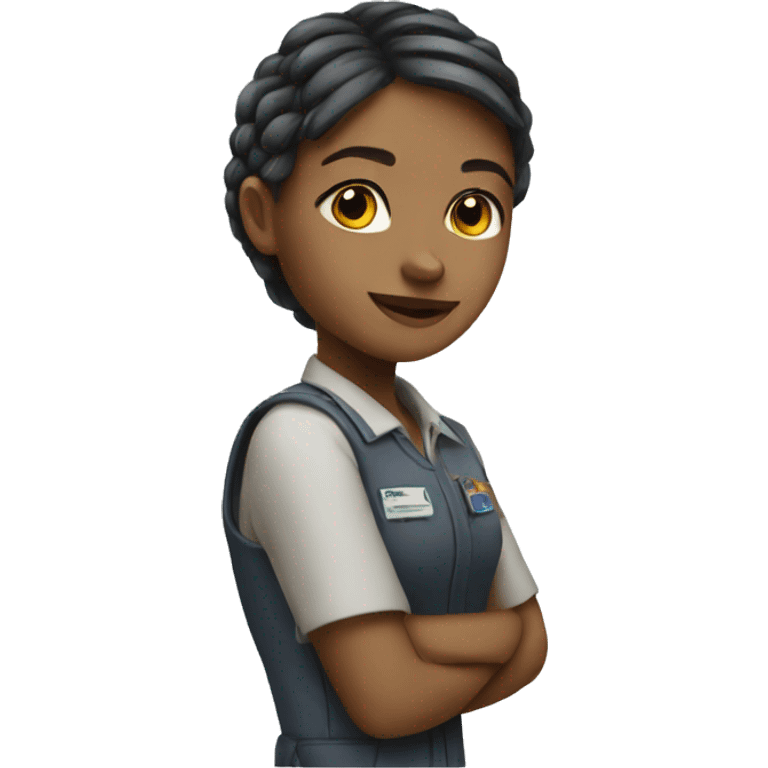 Girls who works as an ai engineeer emoji