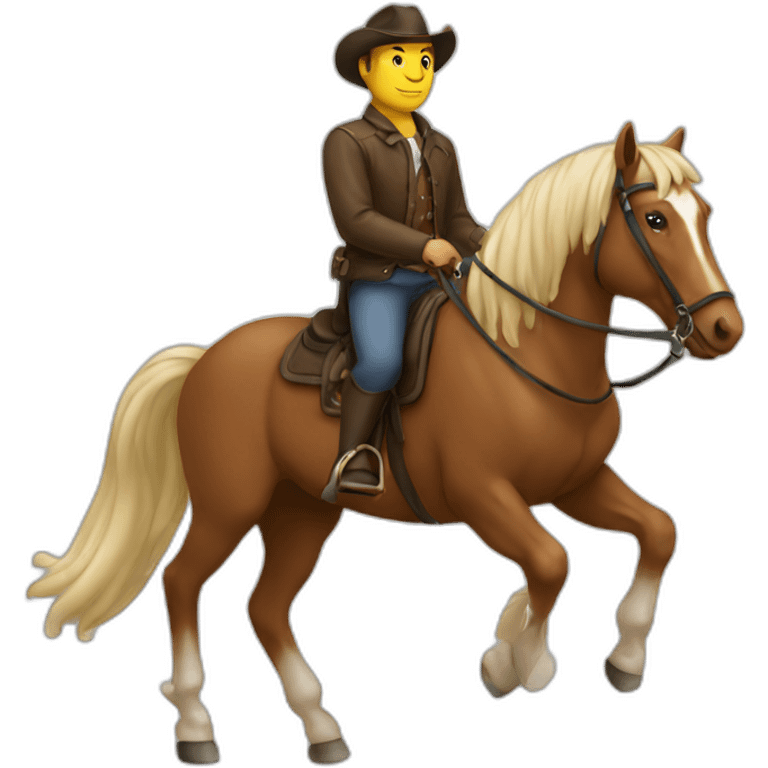 man on horse emoji