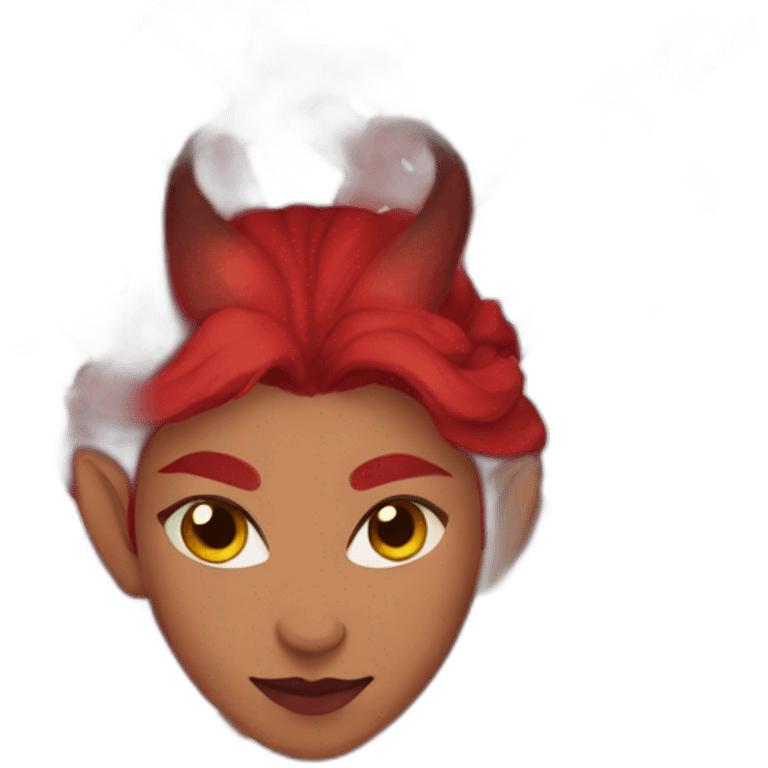 red female tiefling emoji