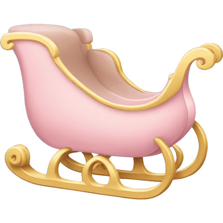 light pink sleigh emoji