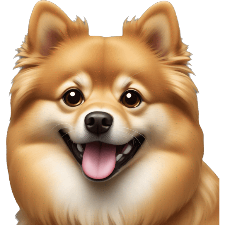 Caramel German spitz dog emoji