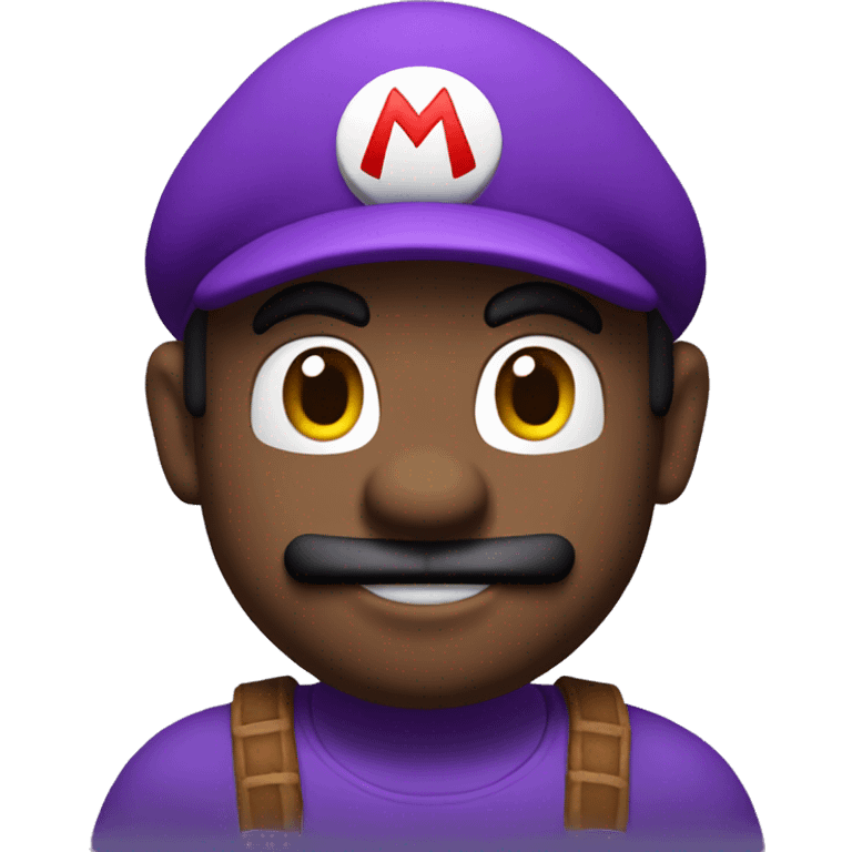 Mario in purple emoji