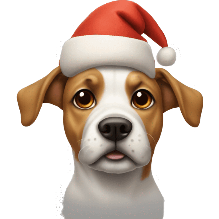  Dog with a elf hat emoji