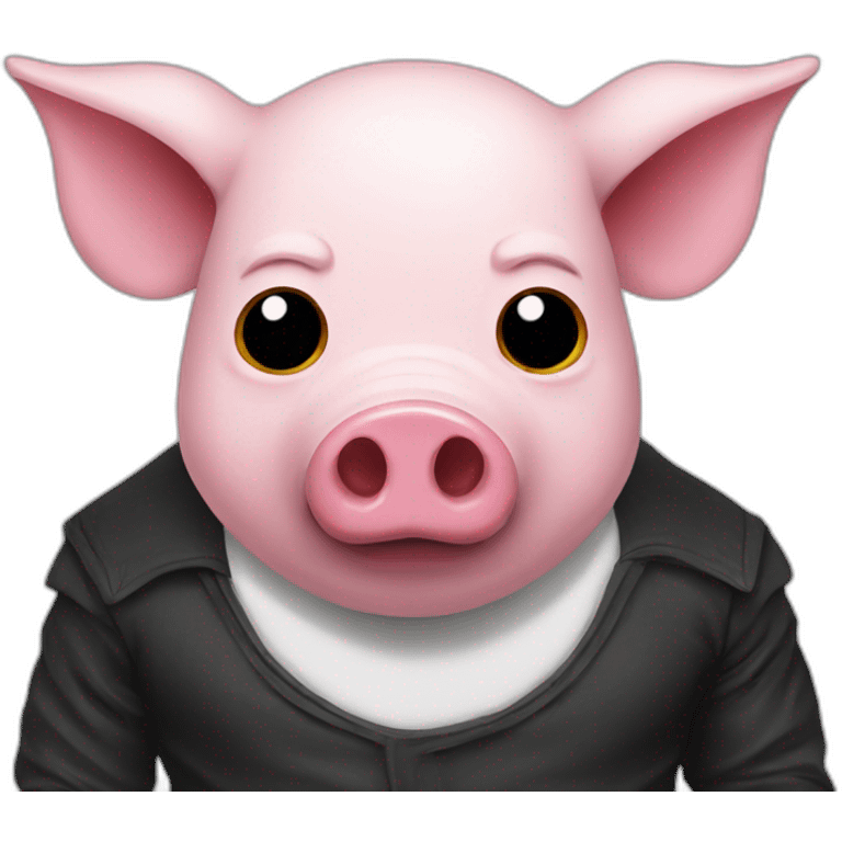 Vilain pig emoji