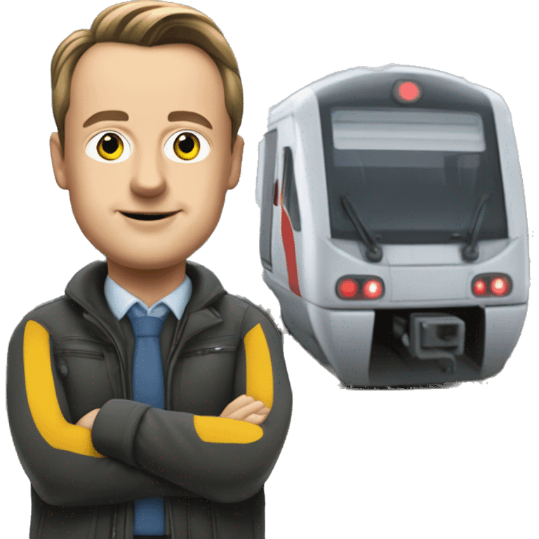 Bart De Wever accompagnateur de train SNCB emoji