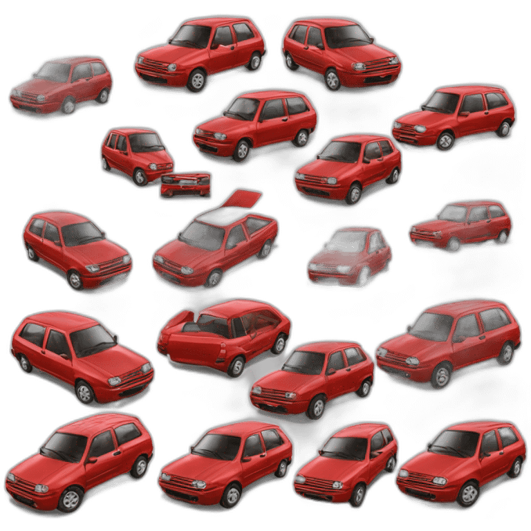 Fiat Palio fire rojo emoji