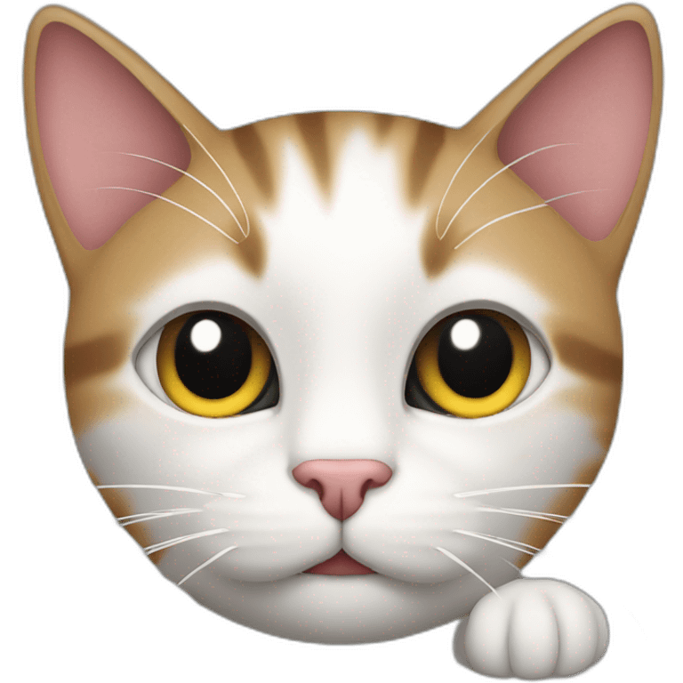 Cat on computer emoji