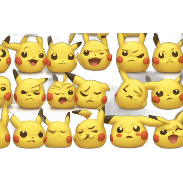 Pikachu triste emoji