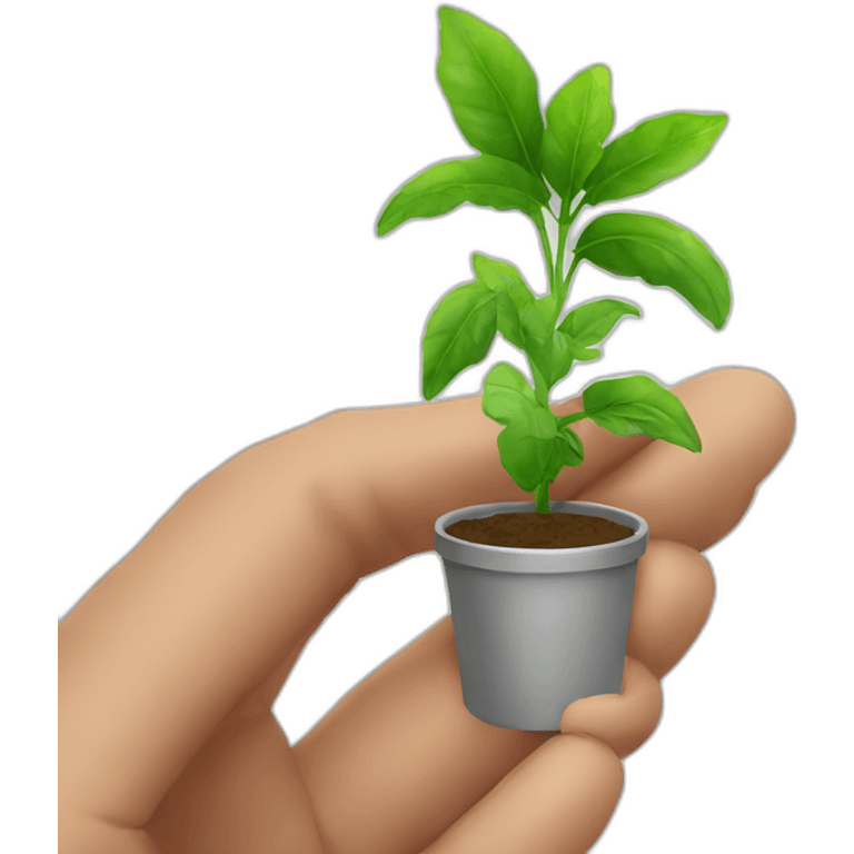 regando planta emoji