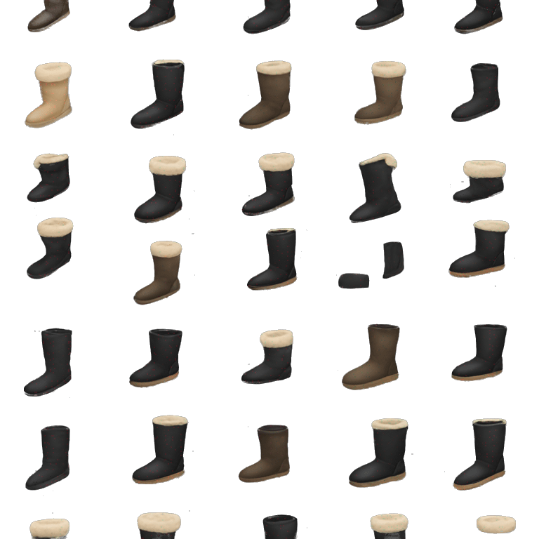 Black uggs  emoji