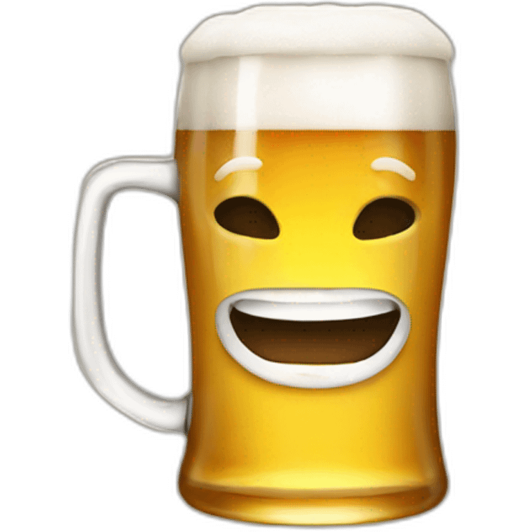 having a beer emoji