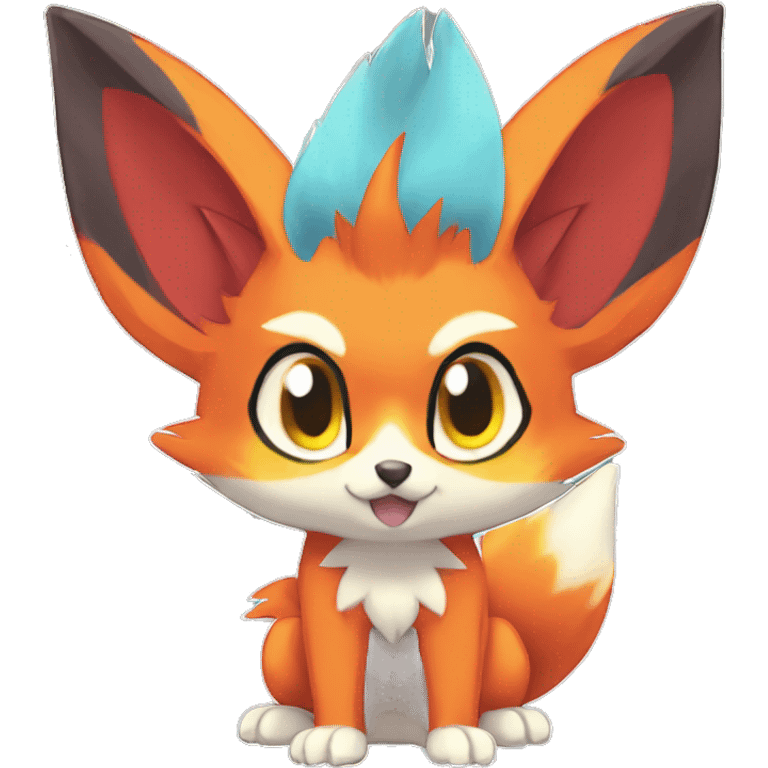  Fennekin-Quilava—Litten-Fakemon Full body emoji