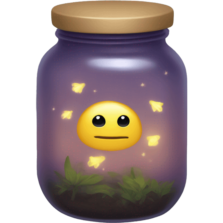 a jar of fireflies emoji