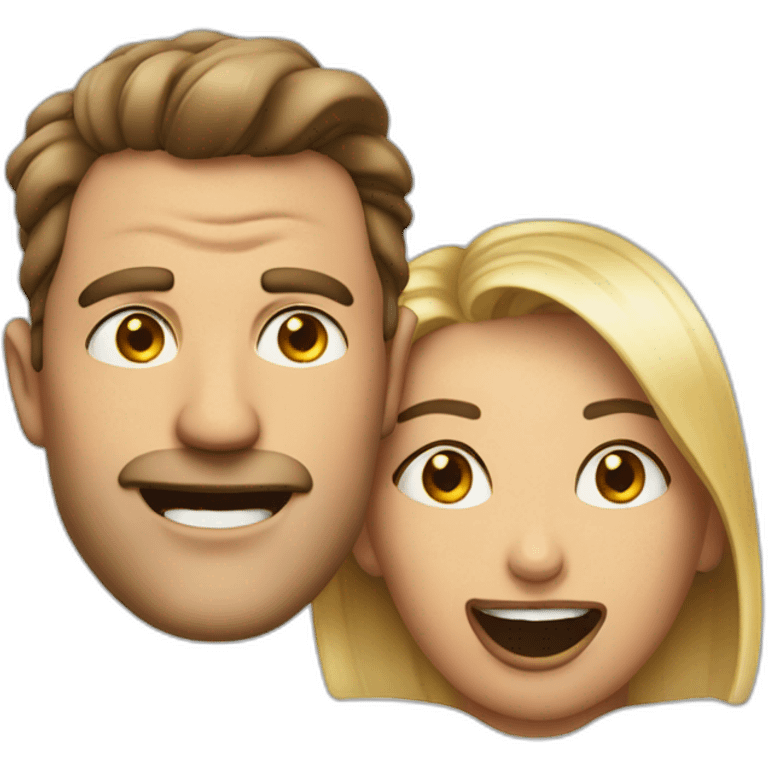 Man with mouth wide open and eyes bulging out as he's seen a beautiful woman emoji