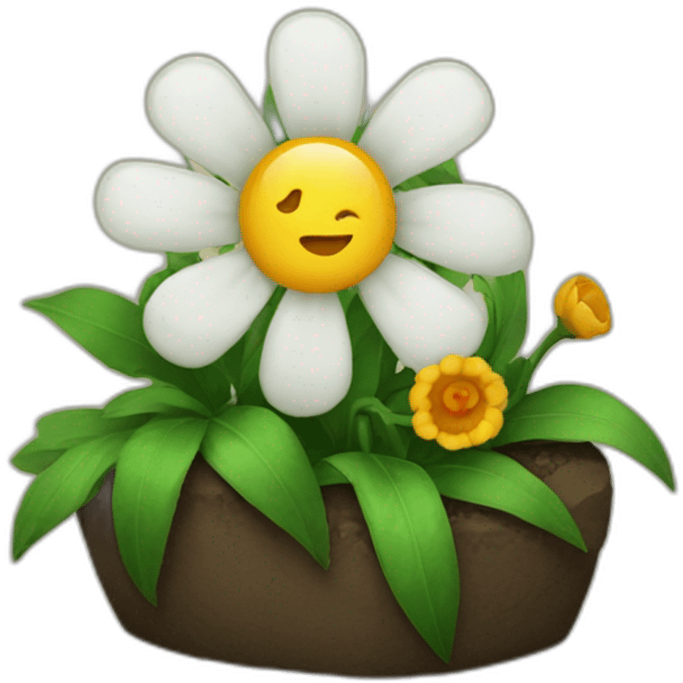 flower grave emoji