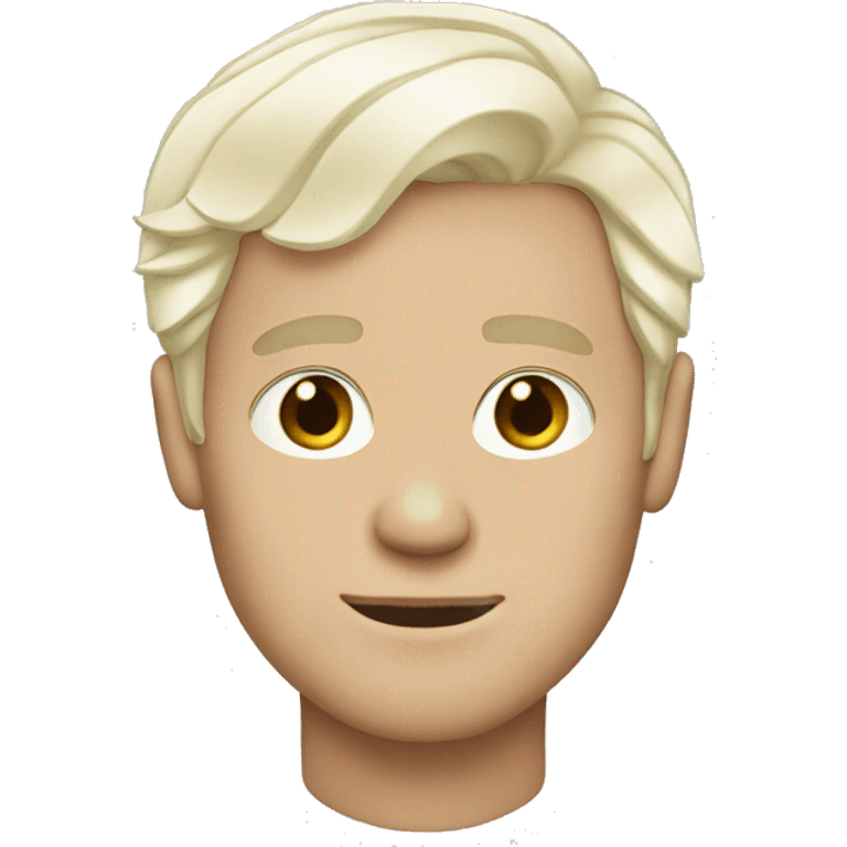 White guy platinum blonde hair emoji