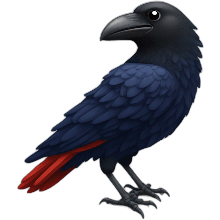 a crow with a san lorenzo soccer shirt emoji