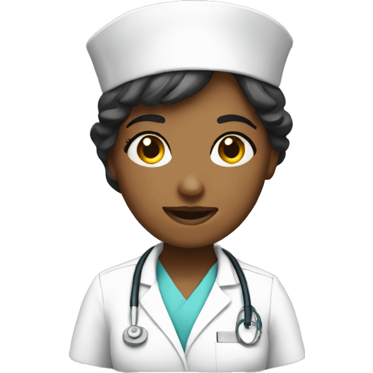 nurse with a lot of work emoji