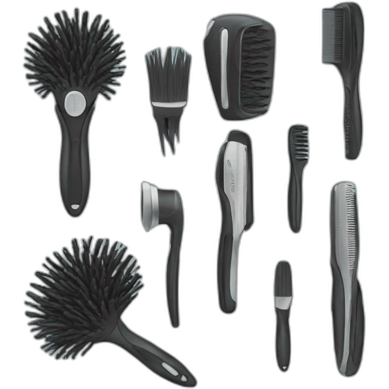 hair tools emoji