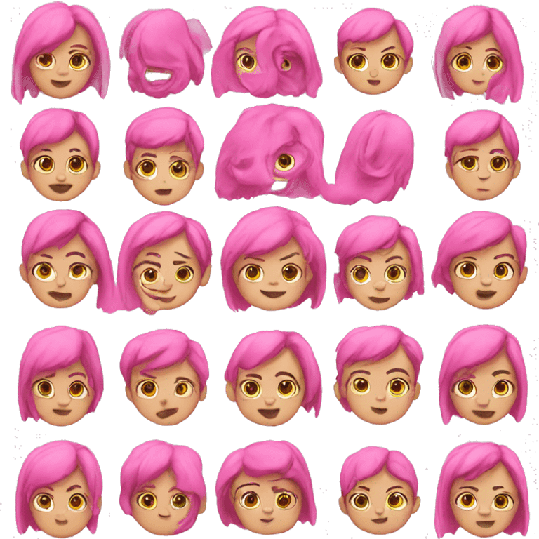 pink emojis emoji