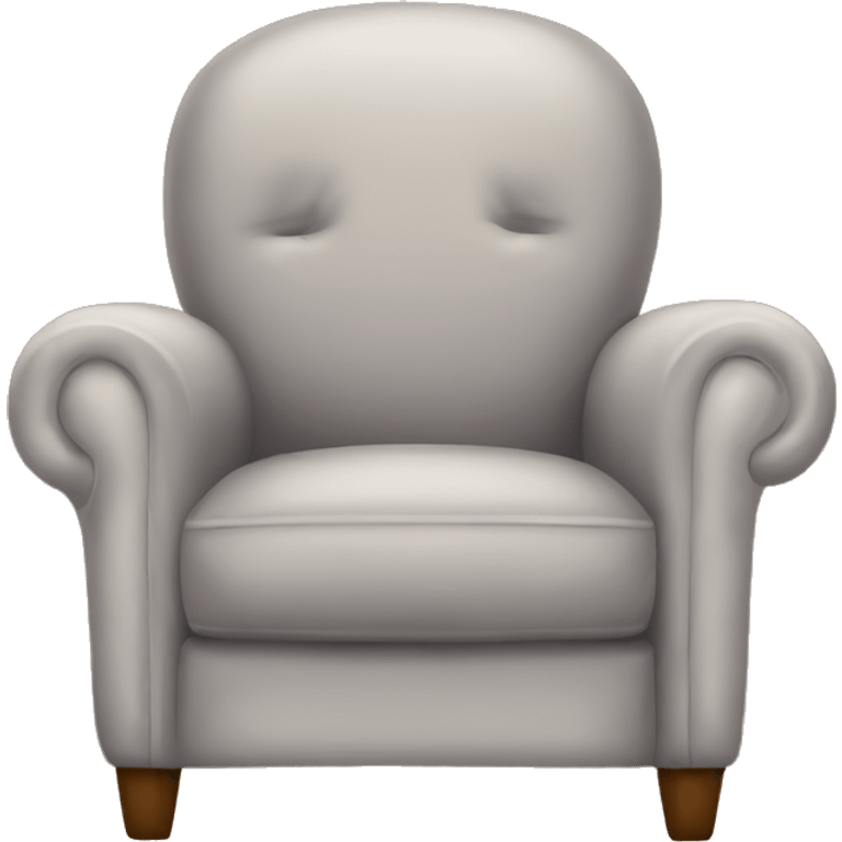 Cozy reading armchair emoji