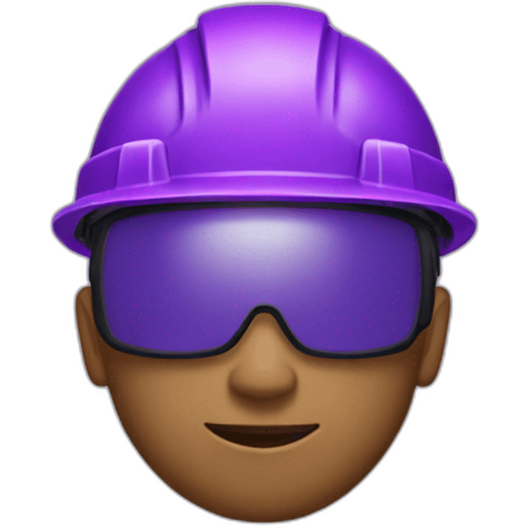 worker with purple helmet emoji