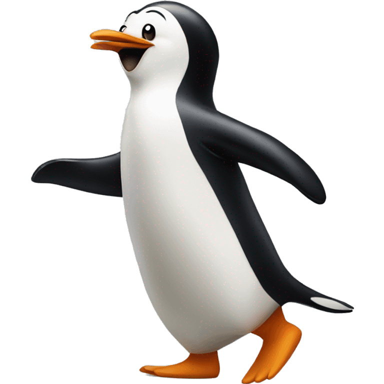 Dancing penguin emoji