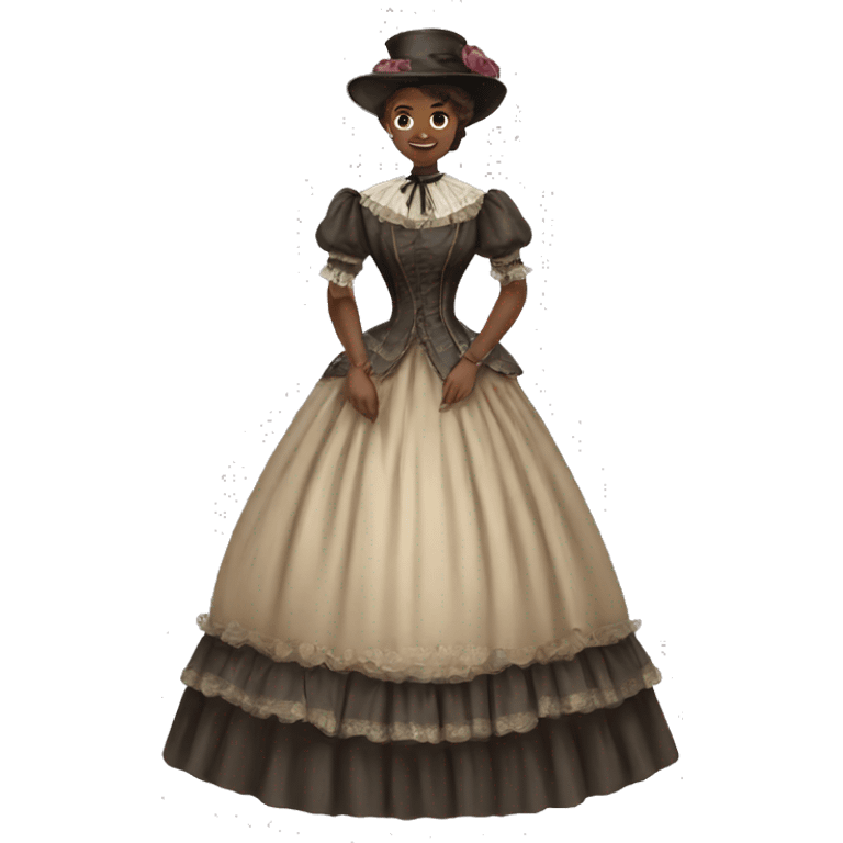 Victorian dress  emoji