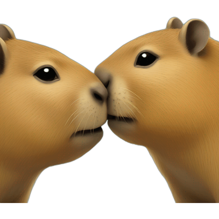 Capybara kiss emoji