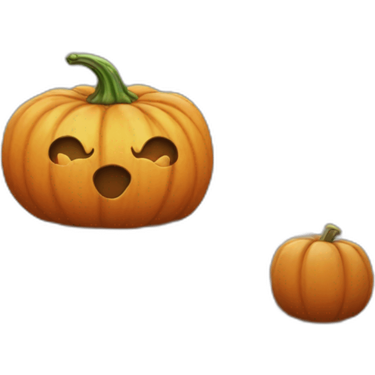 Book beside a pumpkin emoji