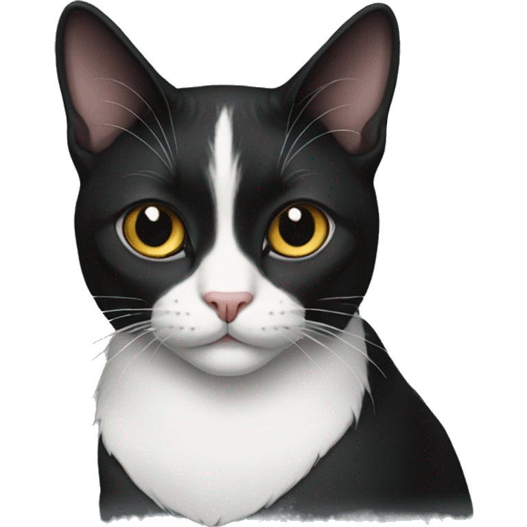 Tuxedo cat emoji