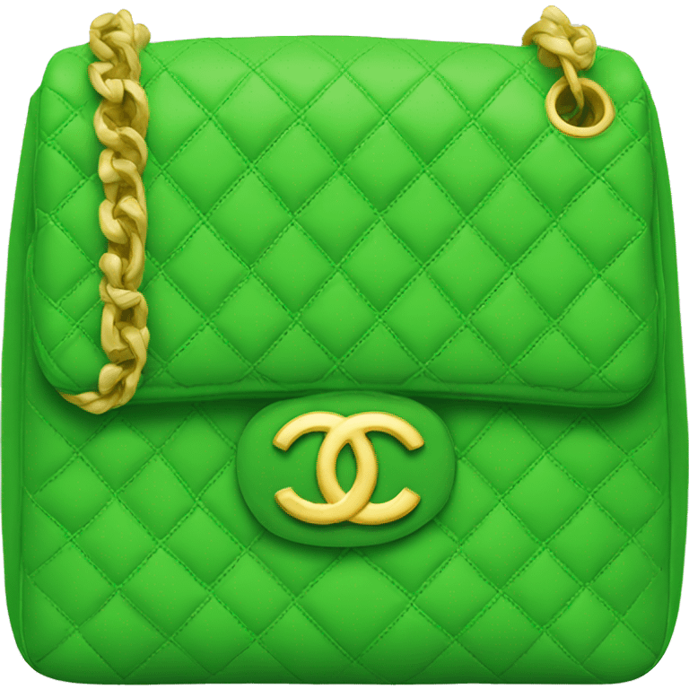 Green Chanel bag emoji