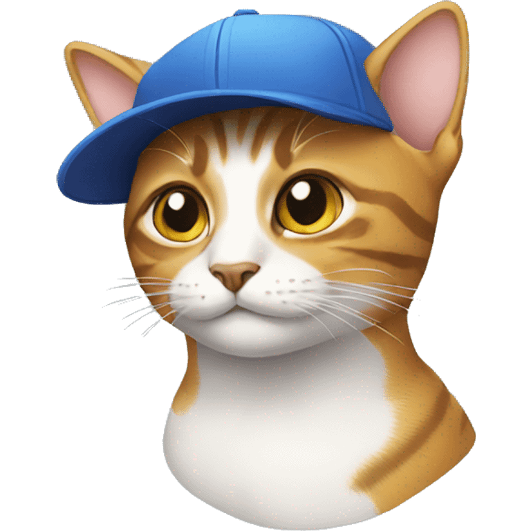 Cat wearing cap emoji