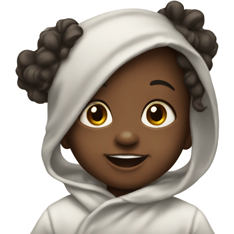 Black baby happy  emoji