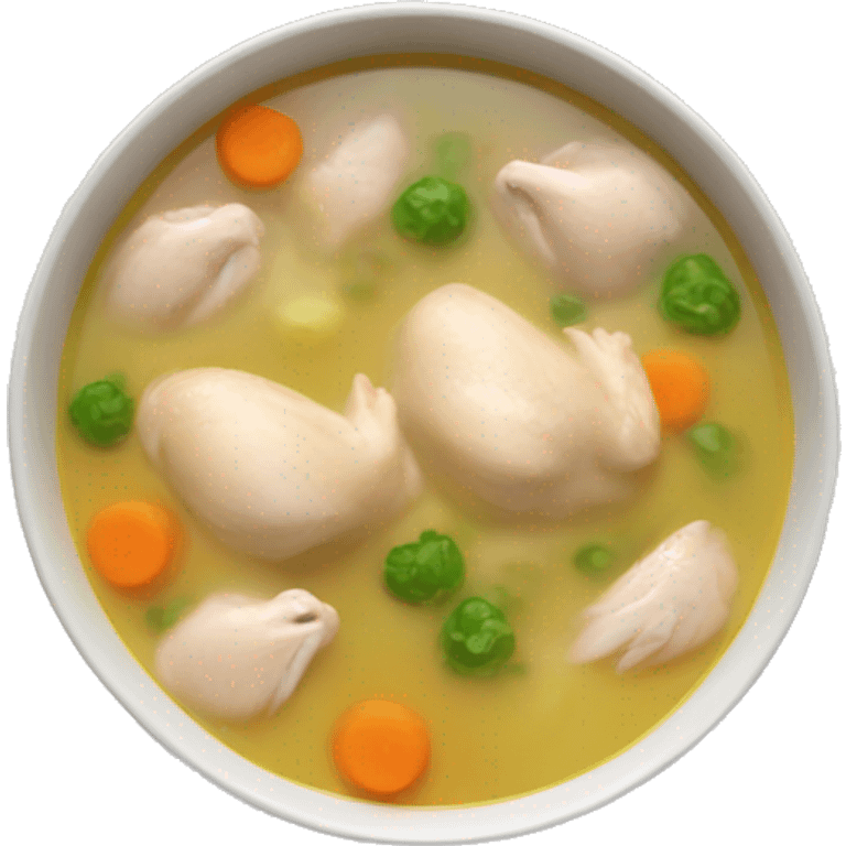 Chicken soup emoji