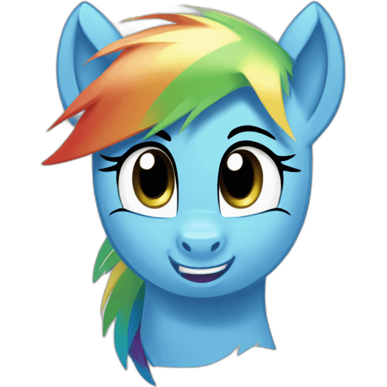 Rainbow dash emoji