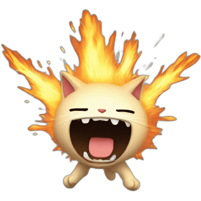 exploding cat emoji