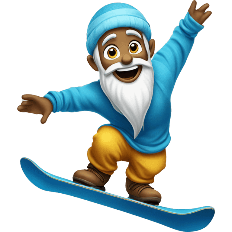 aladin genie blue snowboard emoji