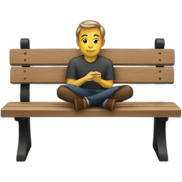 writer on bench emoji