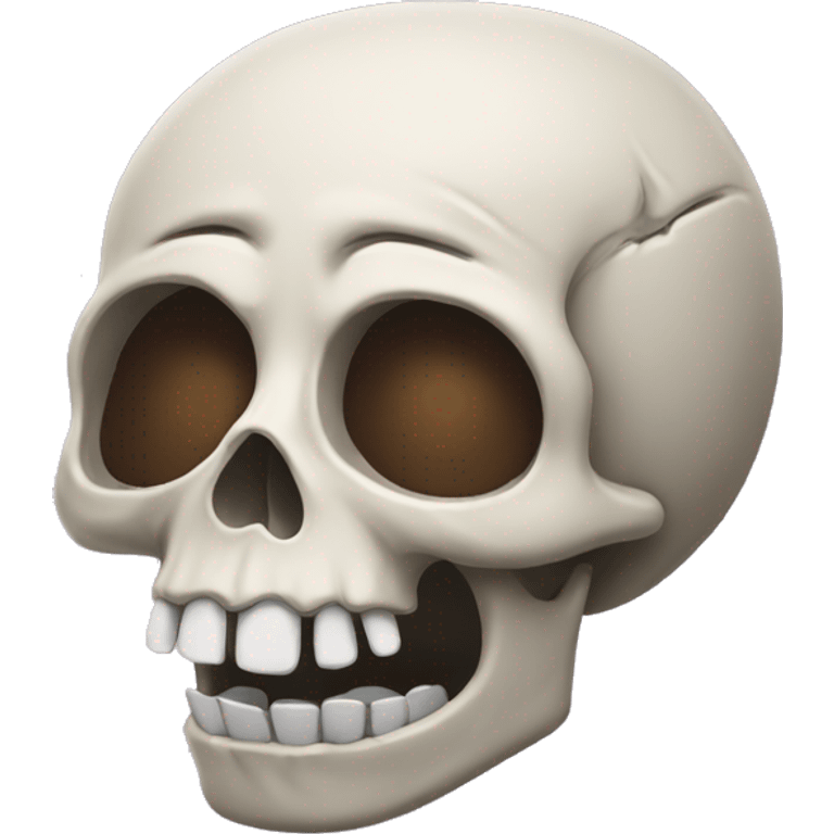 Skull head crying emoji