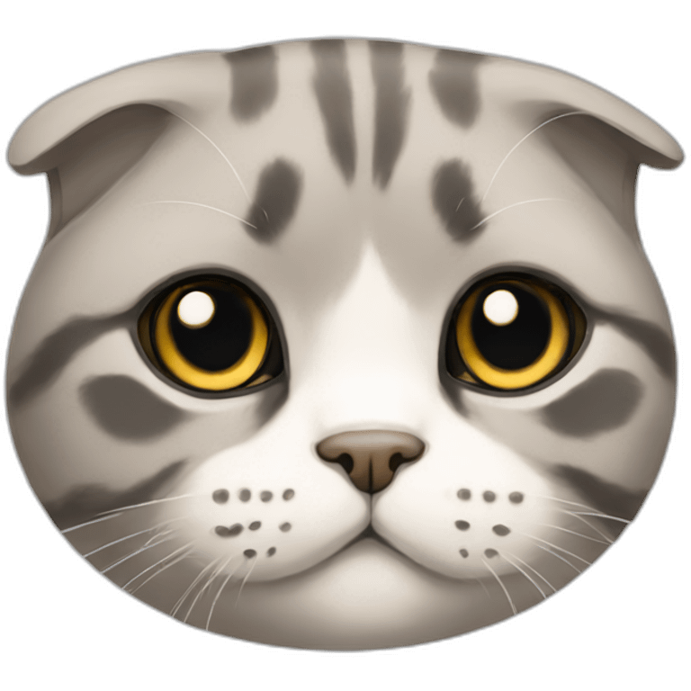 Scottish fold cat emoji