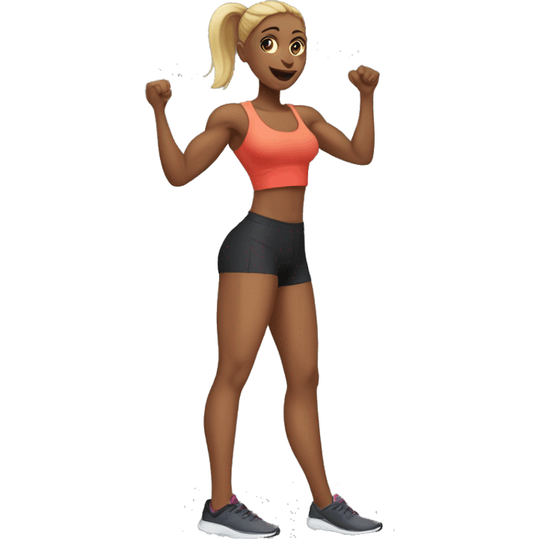 Leg day women emoji