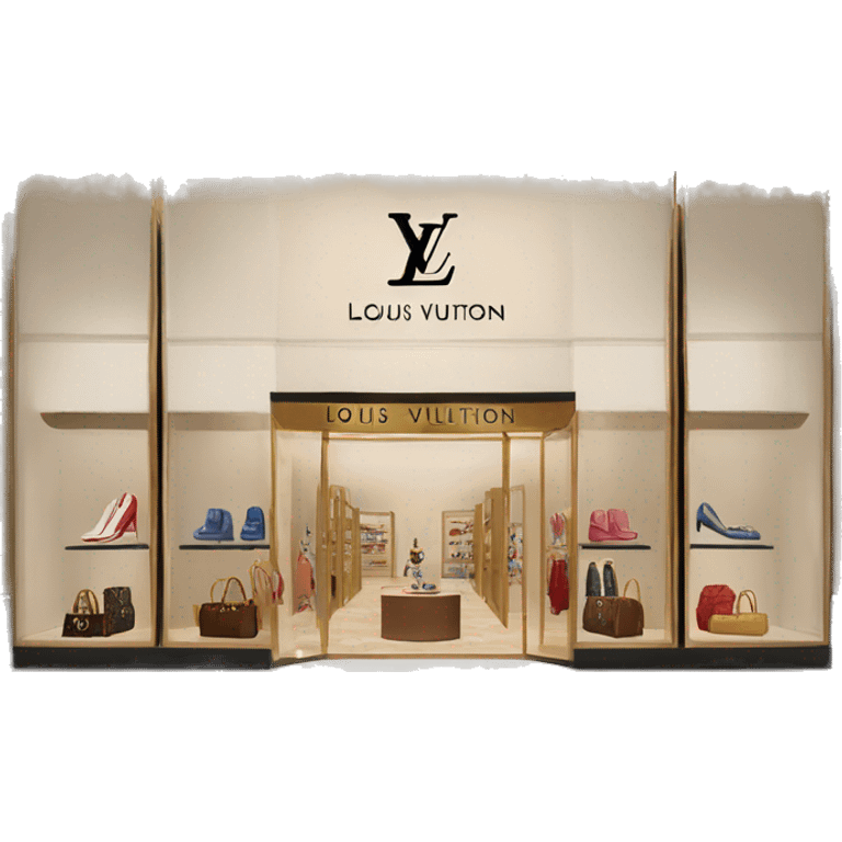 Louis Vuitton boutique emoji