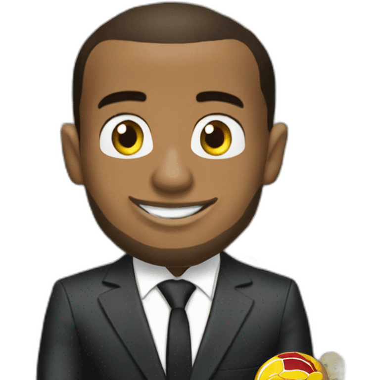 Lewis Hamilton qui embrasse macron emoji