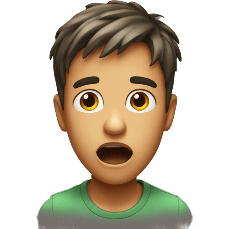 Shocked boy emoji