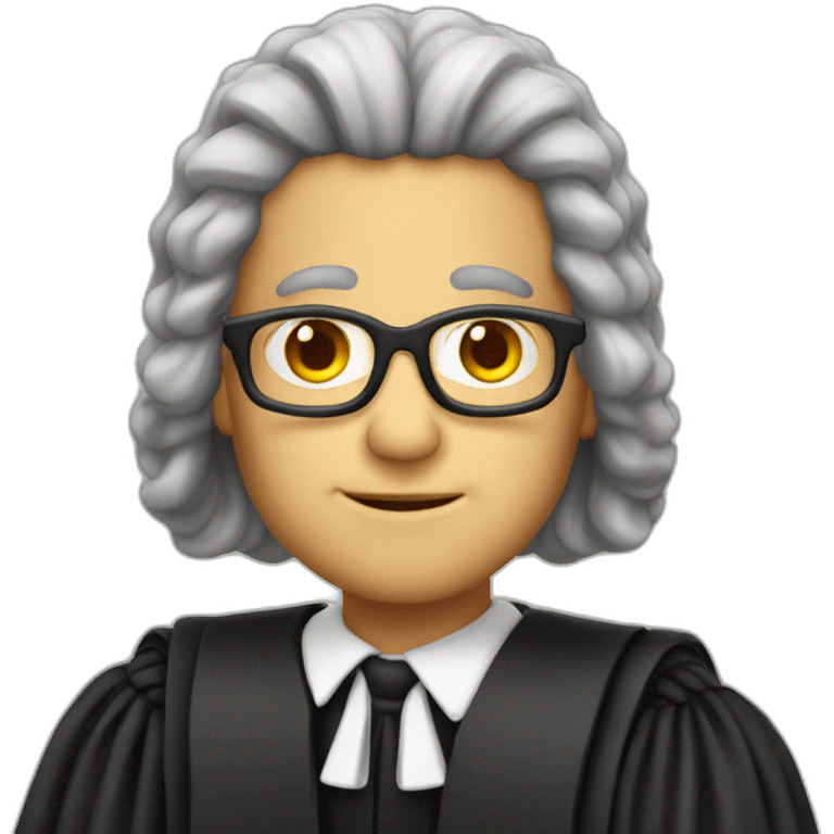 judge with wig emoji