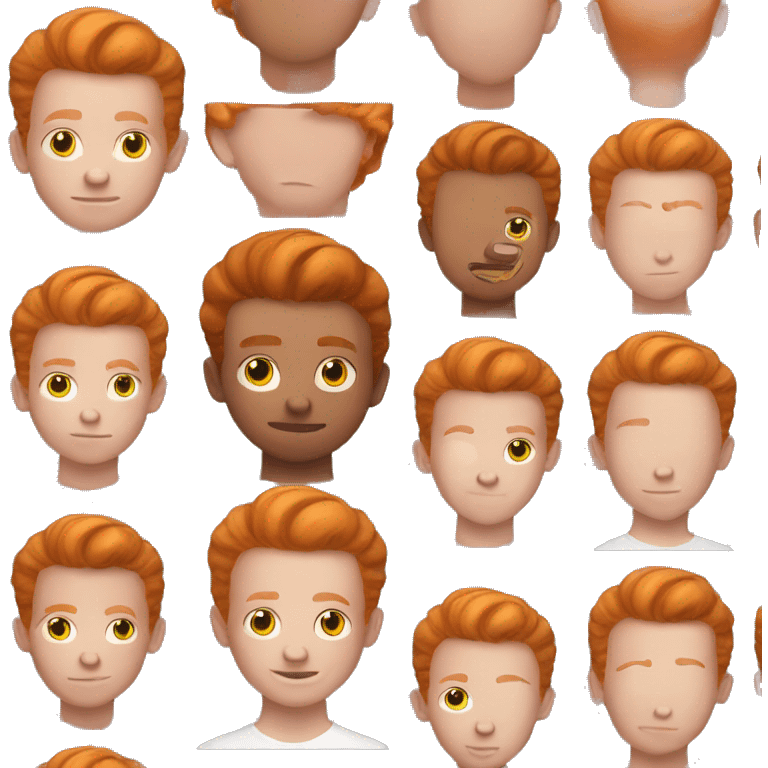  A 14 year old ginger boy with a low taper fade emoji