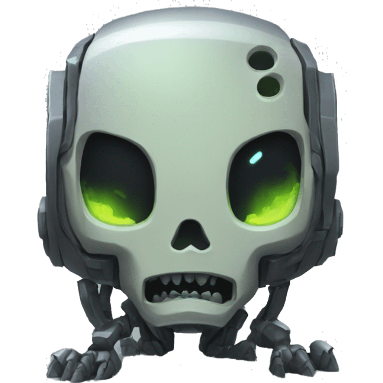 Vault bot as a ghoul on the ground emoji