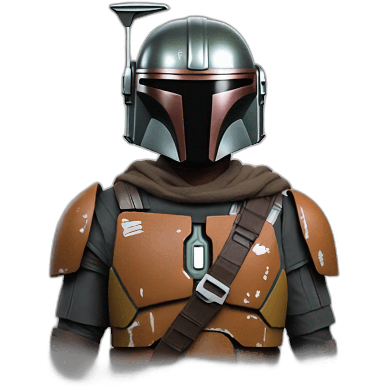 mandalorian without helmet emoji