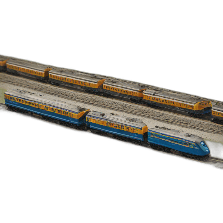 Railway made out of pens emoji